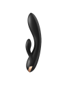 Vibromasseur rabbit chauffant Satisfyer Double Flex Connect Noir