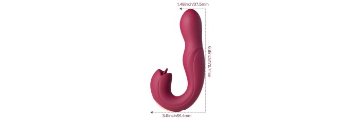Joi Pro 2 Violet - Vibrateur - lécheur de clitoris rotatif à tête télécommandée pour le point G