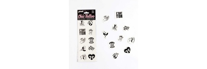 Kinky collection - Tatouages temporaires pack de 10