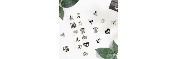 Kinky collection - Tatouages temporaires pack de 10