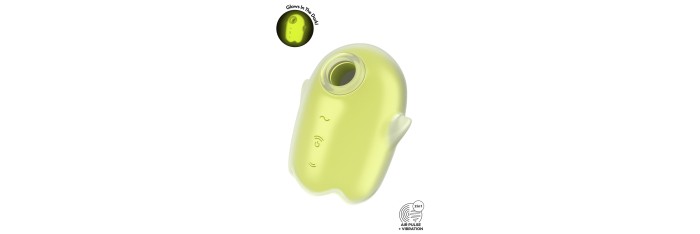 Stimulateur sans contact et vibrant Glowing Ghost yellow - Satisfyer