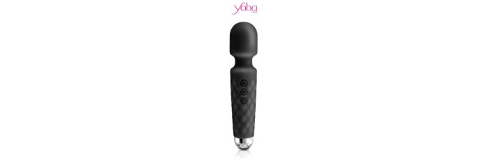 Vibro Love Wand rechargeable noir - Yoba