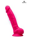 Vibromasseur double densité rose 20 cm - SilexD