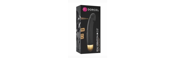 Vibro rechargeable Real Vibration gold M 2.0 - Dorcel