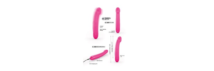 Vibro rechargeable Real Vibration rose M 2.0 - Dorcel