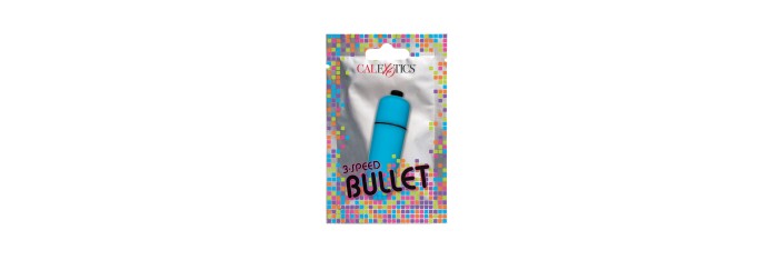 Mini vibro Bullet bleu 3 vitesses - CalExotics