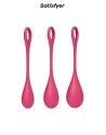 Kit d'entrainement pelvien Yoni Power 1 Rouge - Satisfyer