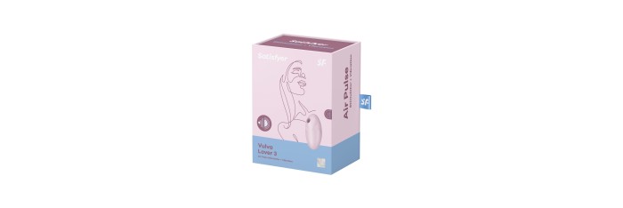 Double stimulateur  Vulva lover 3 Rose - Satisfyer