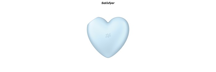 Double stimulateur Cutie Heart bleu - Satisfyer