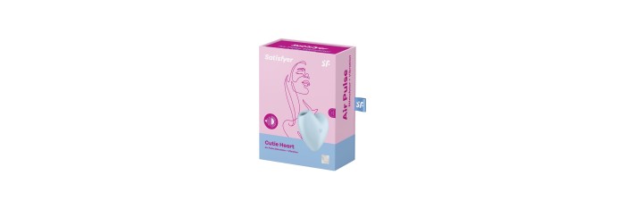 Double stimulateur Cutie Heart bleu - Satisfyer