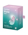 Stimulateur Pixie Dust air pulsé et vibrations - rose et menthe