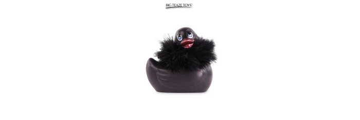 Mini canard vibrant Duckie Paris - noir