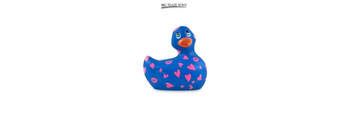 Mini canard vibrant Romance bleu et rose