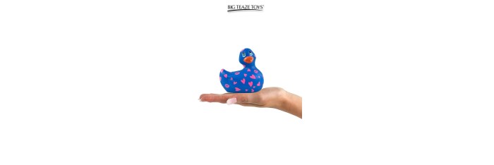 Mini canard vibrant Romance bleu et rose