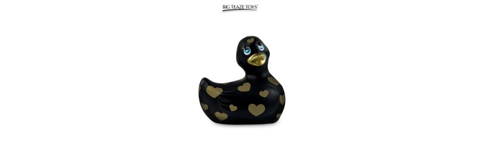 Mini canard vibrant Romance noir et or