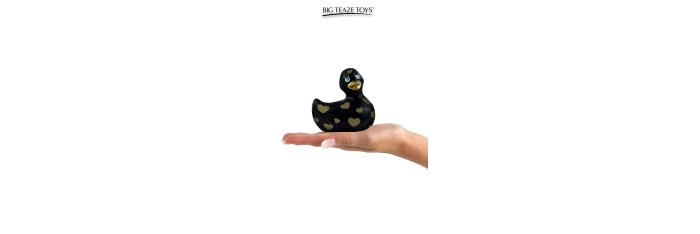 Mini canard vibrant Romance noir et or