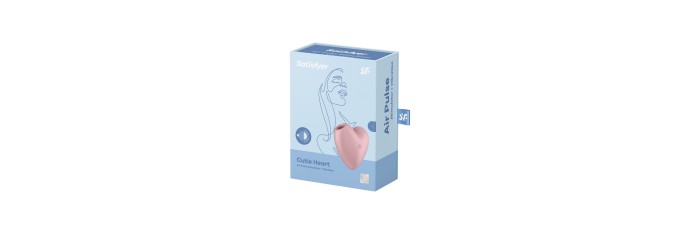 Double stimulateur Cutie Heart rose - Satisfyer