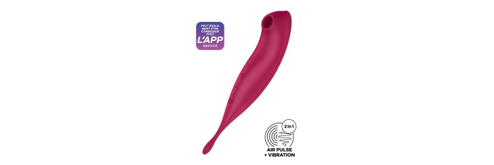 Stimulateur Satisfyer Twirling Pro Connecté rouge