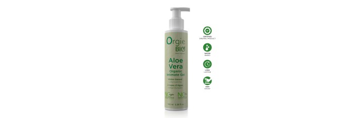 Gel Intime Bio à Base dEau à l'Aloe Vera