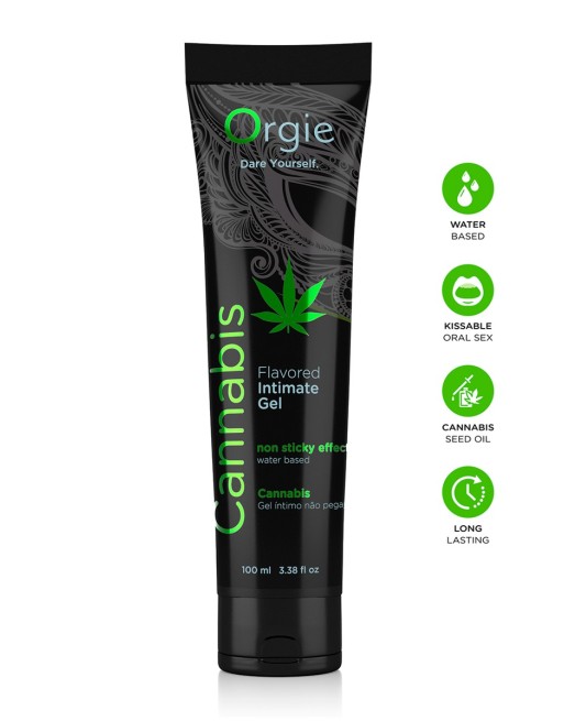 Lubrifiant eau Lube Tube Cannabis 100ml