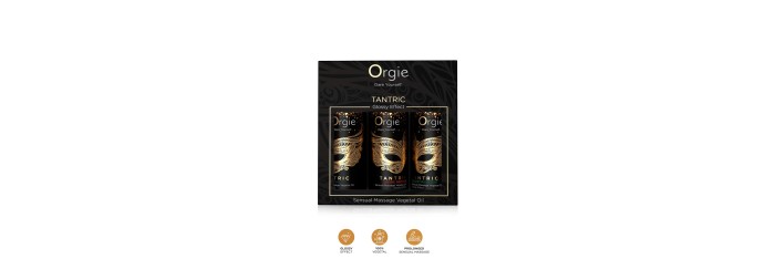 Coffret 3 huiles de massage Sensuel Tantric Collection