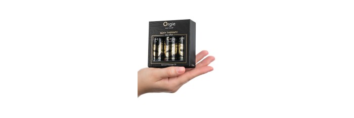 Coffret 3 huiles de massage sensuel Sexy Therapy Collection