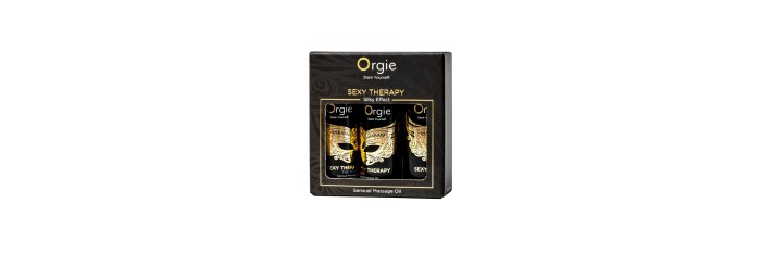 Coffret 3 huiles de massage sensuel Sexy Therapy Collection