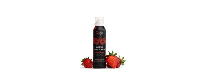 Mousse de massage effervescente Fraise 150ml