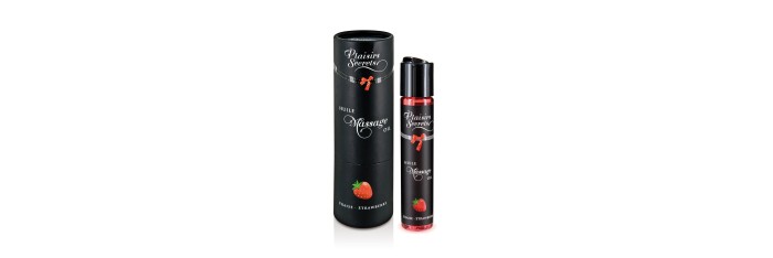 Huile de massage gourmande - Fraise