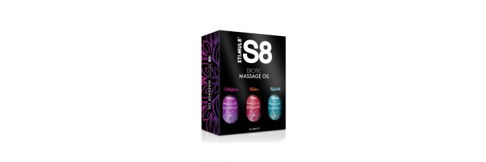 Coffret huiles de massage S8 3x50ml