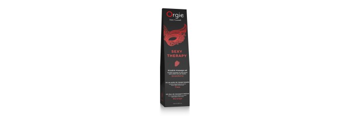 Huile de massage embrassable Sexy Therapy fraise