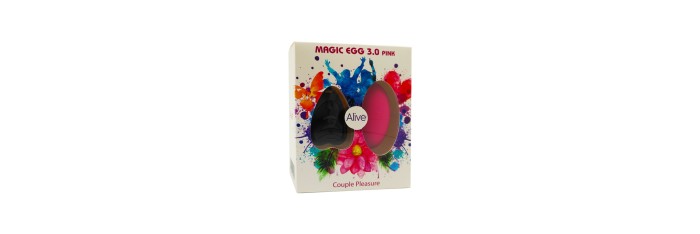 Oeuf vibrant télécommandé Magic egg 3 - rose