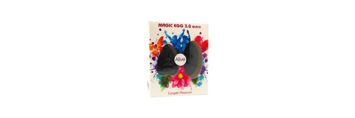 Oeuf vibrant télécommandé Magic egg 3 - noir