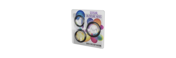 Kit 3 cockrings Sensual Pleasure Rings - Alive