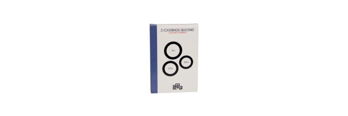 Set 3 cockrings silicone - Litolu