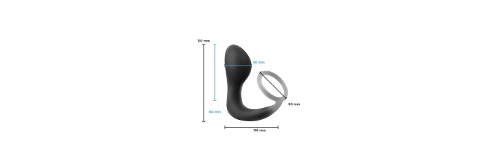 Plug prostatique avec cockring Renegade Slingshot