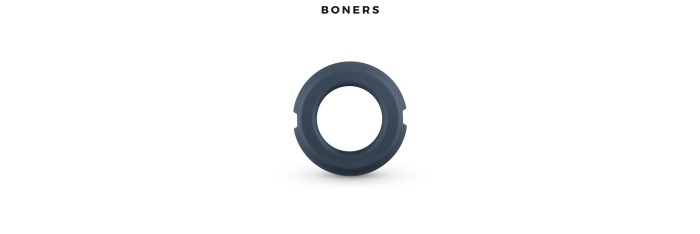 Anneau pénien silicone et acier - Boners