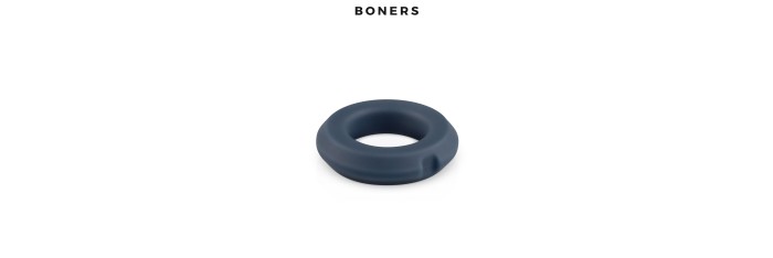 Anneau pénien silicone et acier - Boners