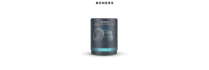 Kit de 3 anneaux de pénis larges - Boners