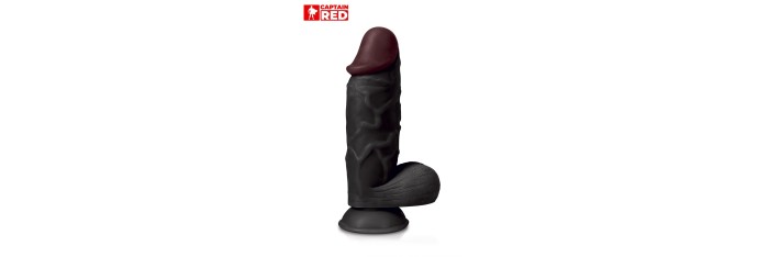 Gode XXL The Strong Black 26 x 6,5 cm - Captain Red