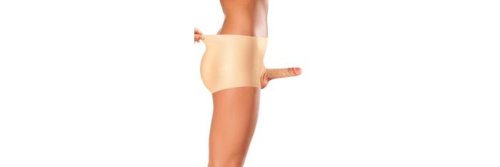 Culotte avec gode réaliste creux