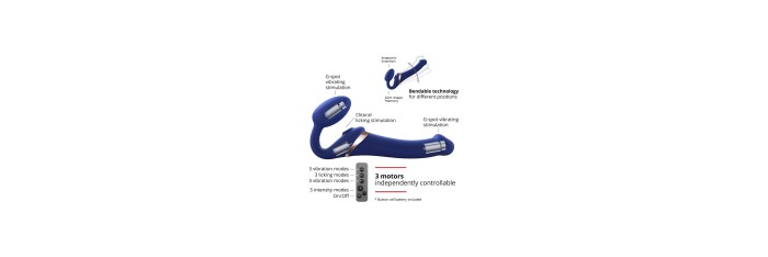 Strap-on-me Multi Orgasm bleu nuit XL