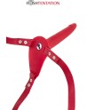 Gode ceinture rouge vibrant Fetish Tentation