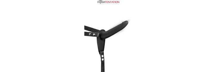 Gode ceinture noir vibrant Fetish Tentation