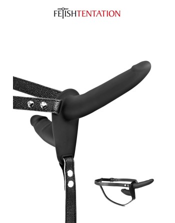 Double gode ceinture noir - Fetish Tentation