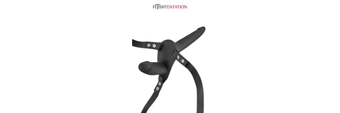 Double gode ceinture noir - Fetish Tentation