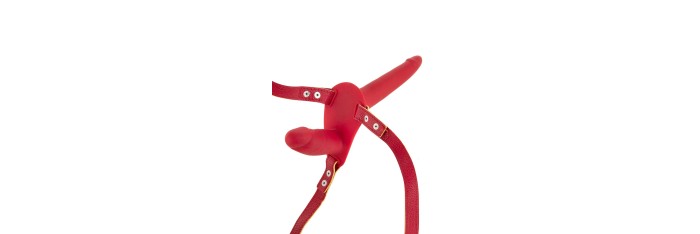 Double gode ceinture rouge - Fetish Tentation