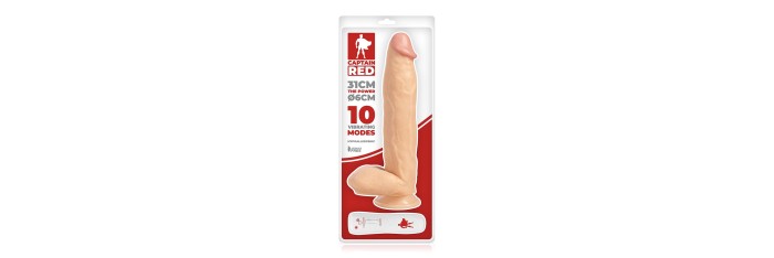 Vibro XXL The Power 31 x 6 cm - Captain Red