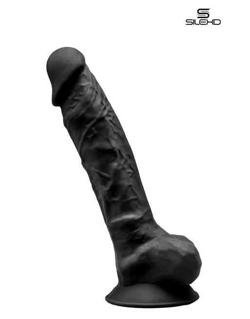 Gode double densité noir 23 cm - Modèle 1