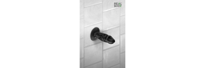 Plug anal réaliste noir 11 cm - Real Tim